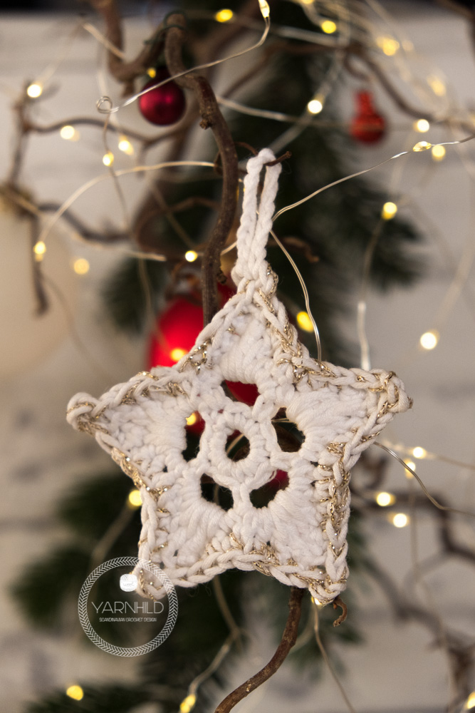 crochet star ornament