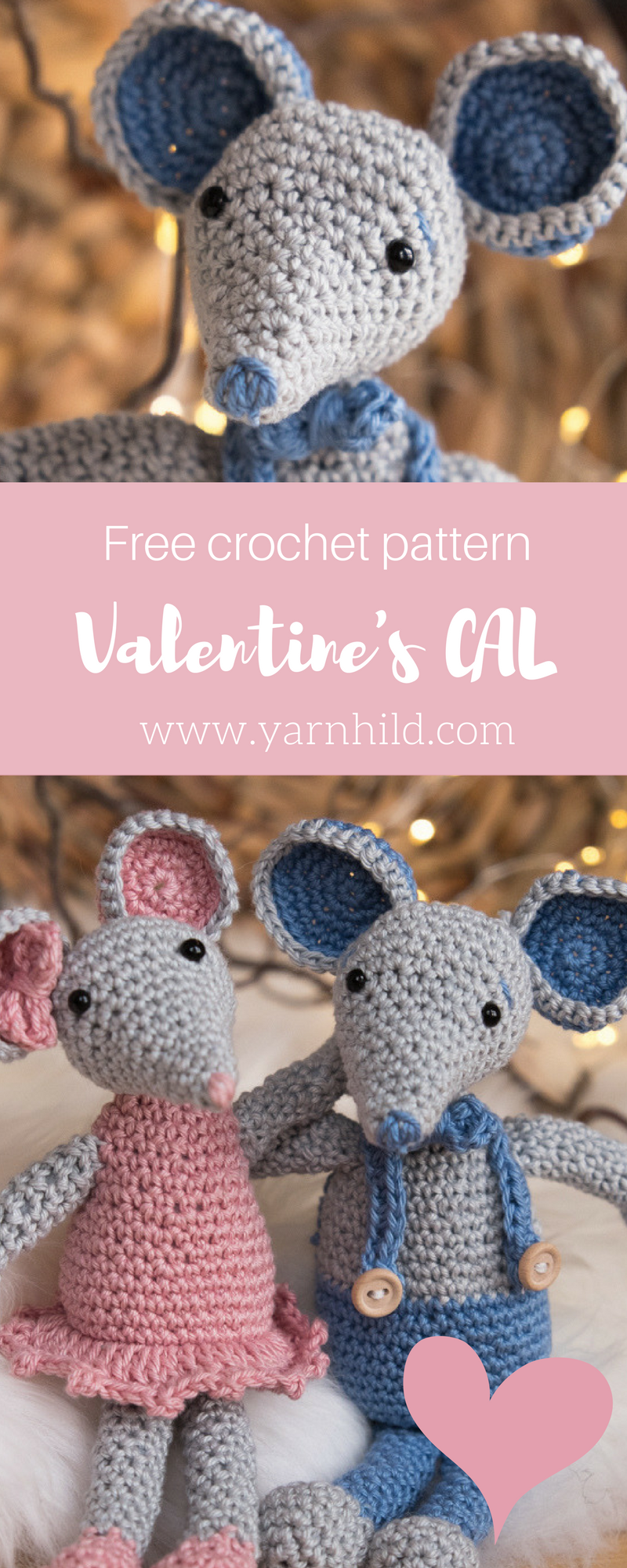 Free crochet pattern for this sweet mouse. 
