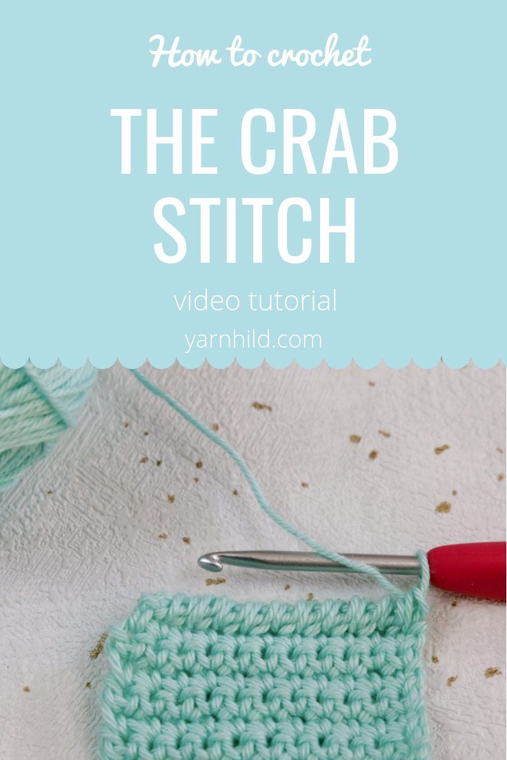 how to crochet the carb stitch/reverse single crochet - video tutorial