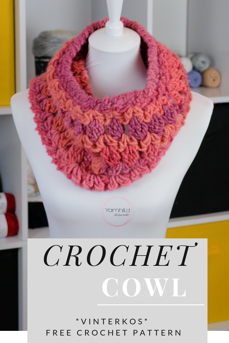 crochet cowl - Vinterkos - free crochet pattern