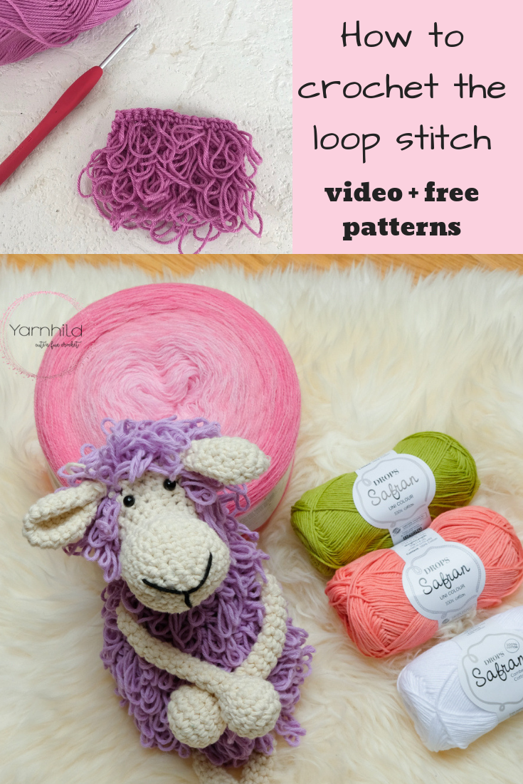 How to crochet the loop stitch