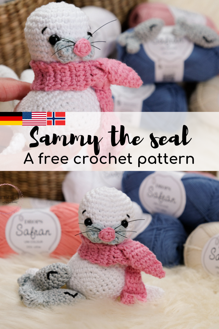 Amigurumi seal, free crochet pattern 