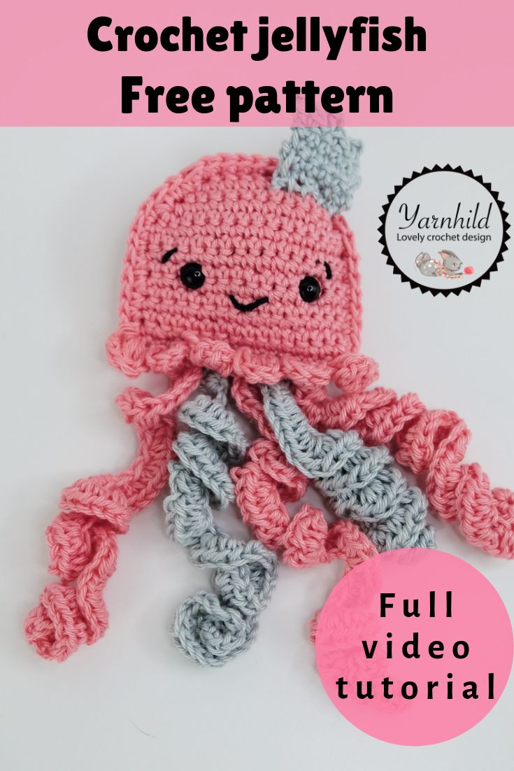 crochet rag doll jellyfish 