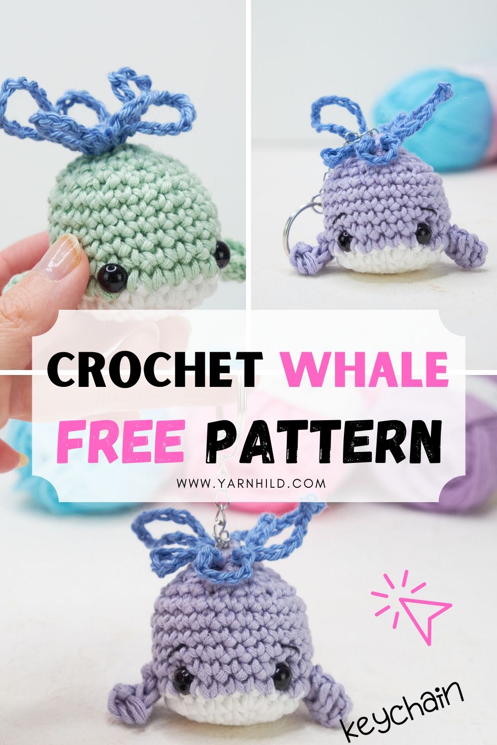 crochet whale 