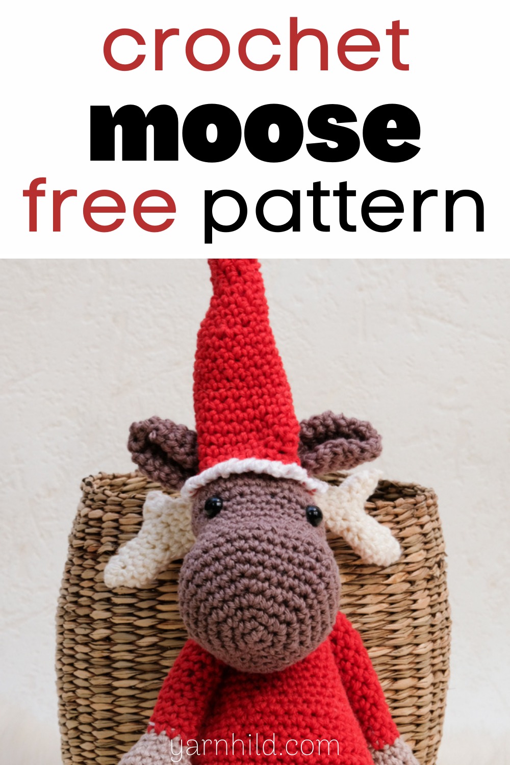 Crochet amigurumi moose