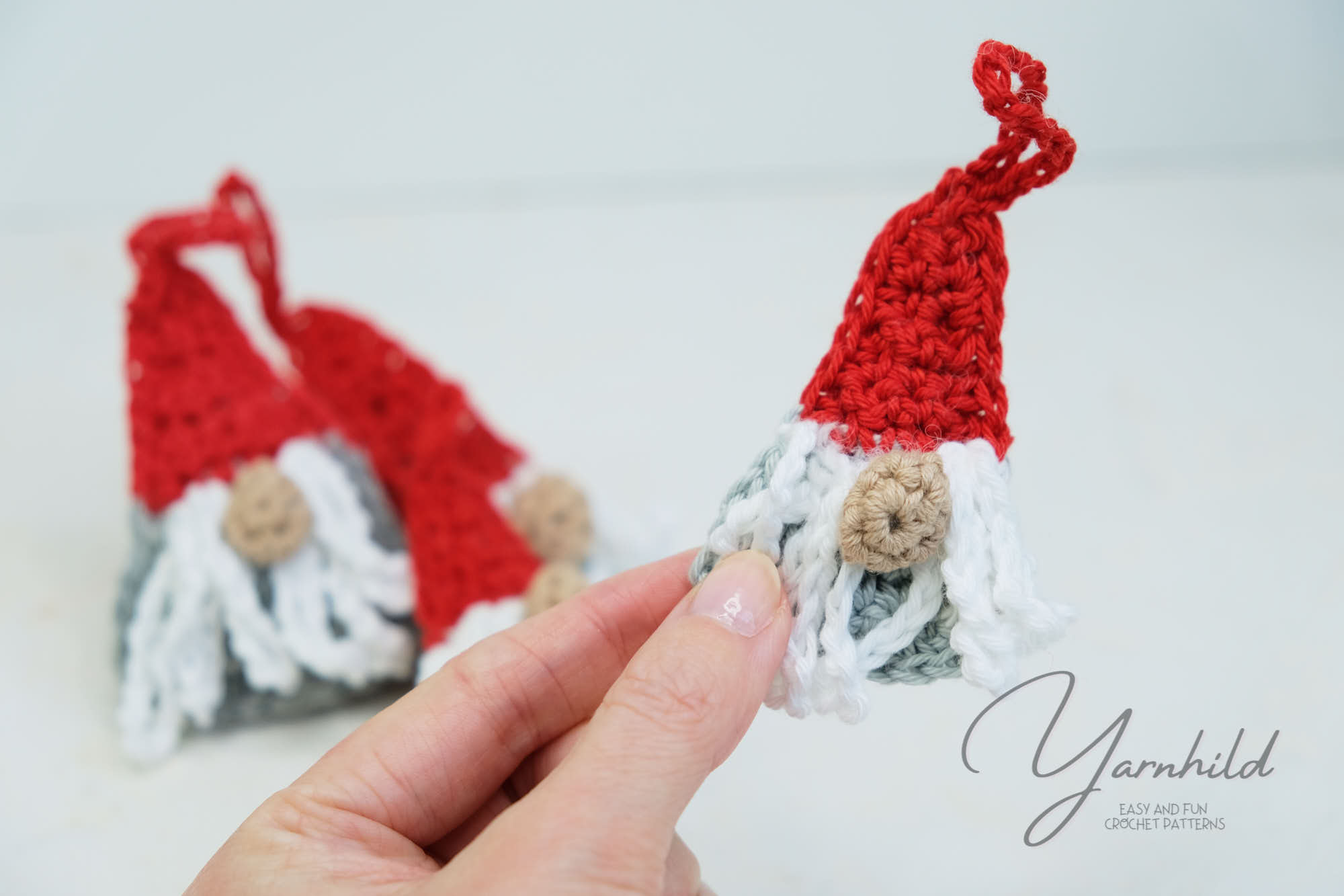 crochet mini gnome
