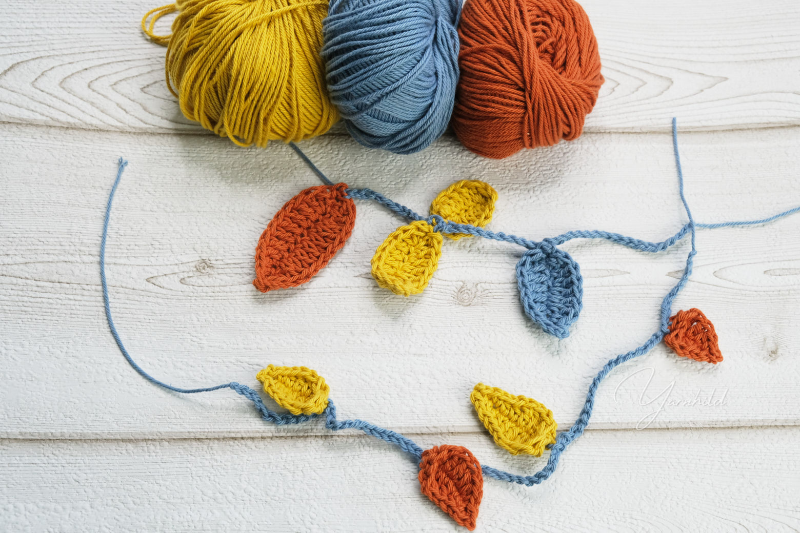 crochet leaves